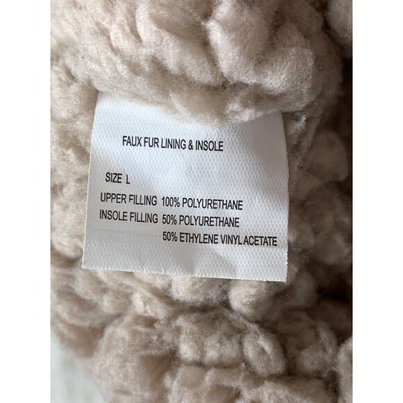 Muk Luks Womens Short Boot Slippers Size L (9-10) Cozy Knit Faux Shearling Lined - Picture 9 of 10